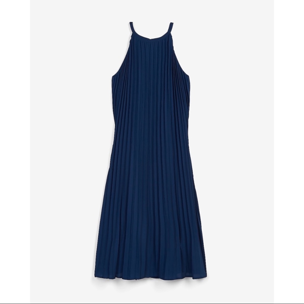 EXPRESS Pleated Trapeze Dress